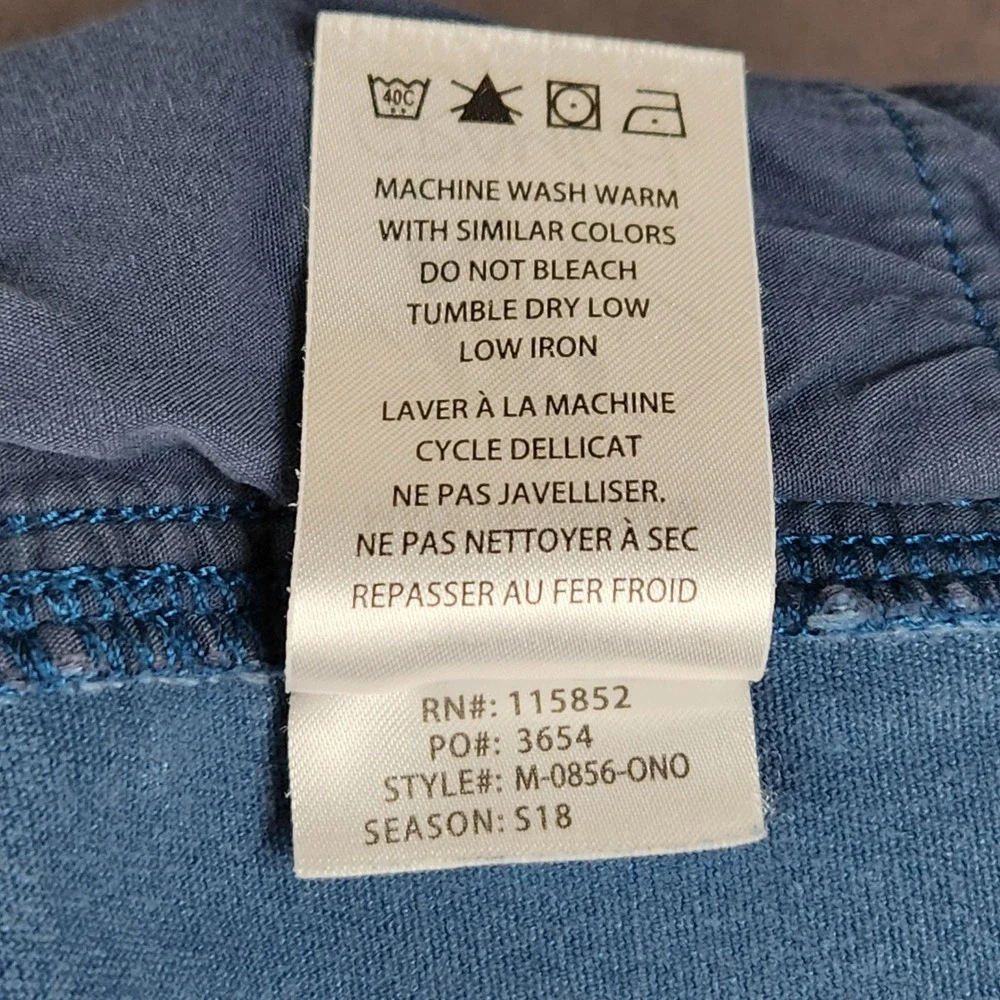 Gramicci Climbing Pants Mens 32 Blue Organic Cotton Belted Carpenter M-0856-ONO